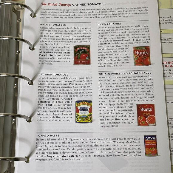 Americas Test Kitchen Quick Family Cookbook Ring Binder 2012 Indexed u - Picture 8 of 8